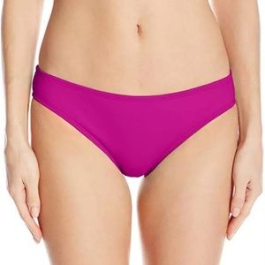 La Blanca Island Goddess Solid Bikini Bottoms in Berry